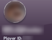 A blurred out profile picture and player name and ID.